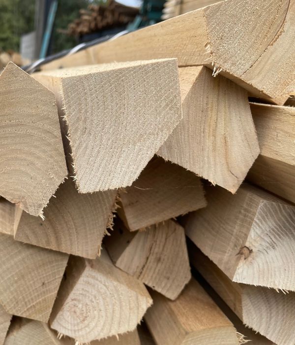 Piquet châtaignier scié 5 faces - E2D 