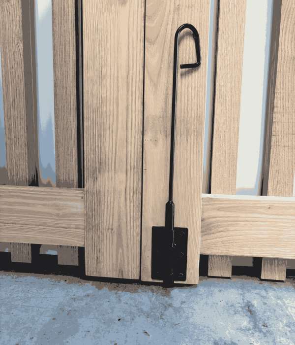 Portail en châtaignier e2d