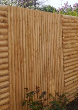 clôture jointe châtaignier fraisé barrière bois extérieur E2D 