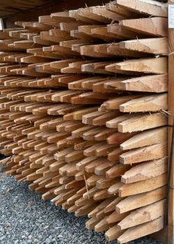 Piquet châtaignier scié 5 faces - E2D